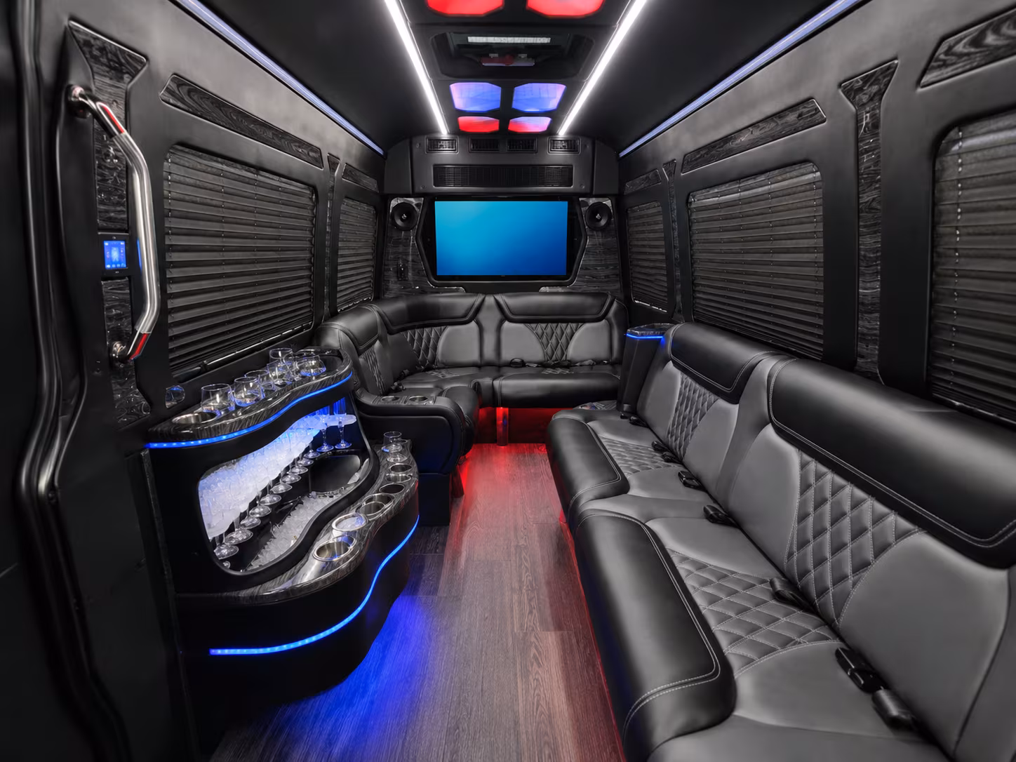 jackson 50 passenger party bus interior