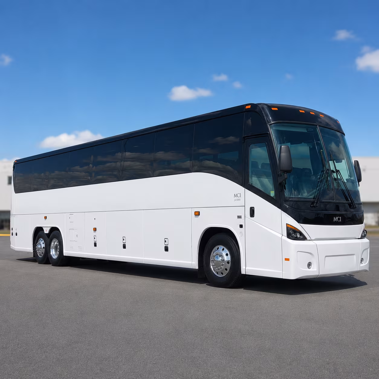 lafayette charter bus rental exterior
